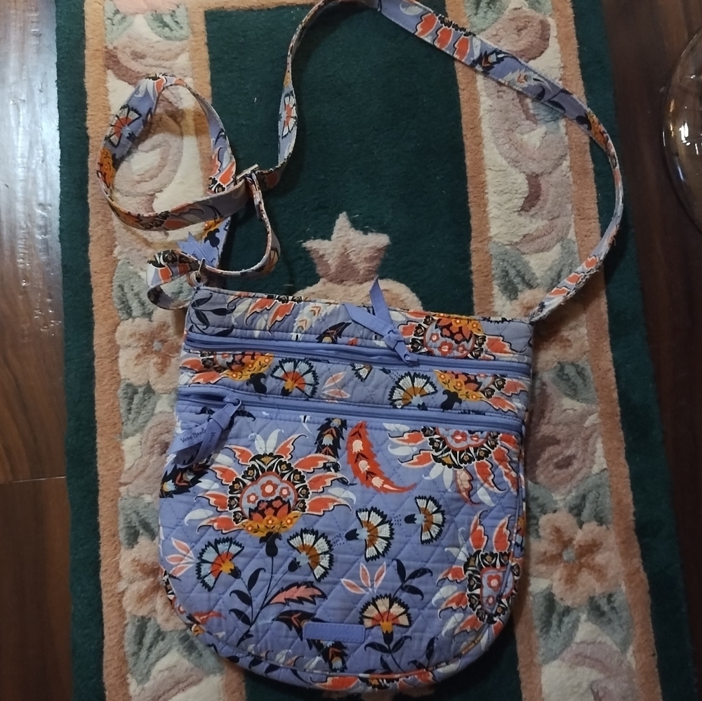 Vera Bradley Trio Zip Hipster crossbody bag in the Mural Garden pattern